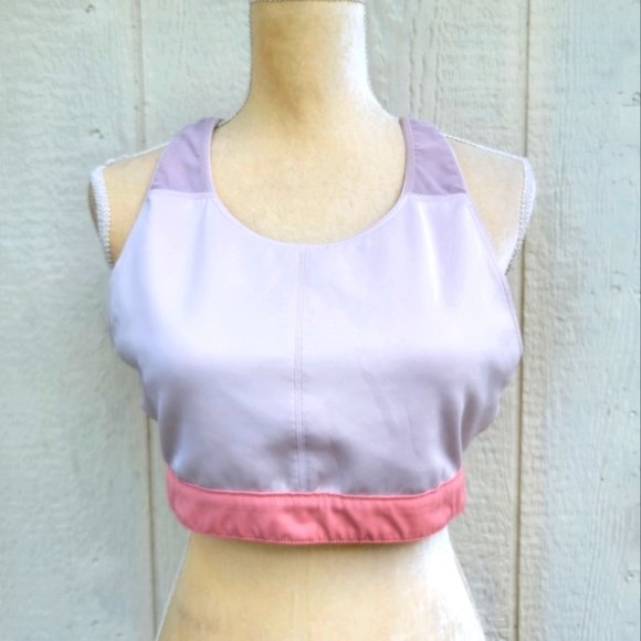 Fabletics Other - fabletics pink and tan sports bra XL.Pink / blush colored strappy back sports b